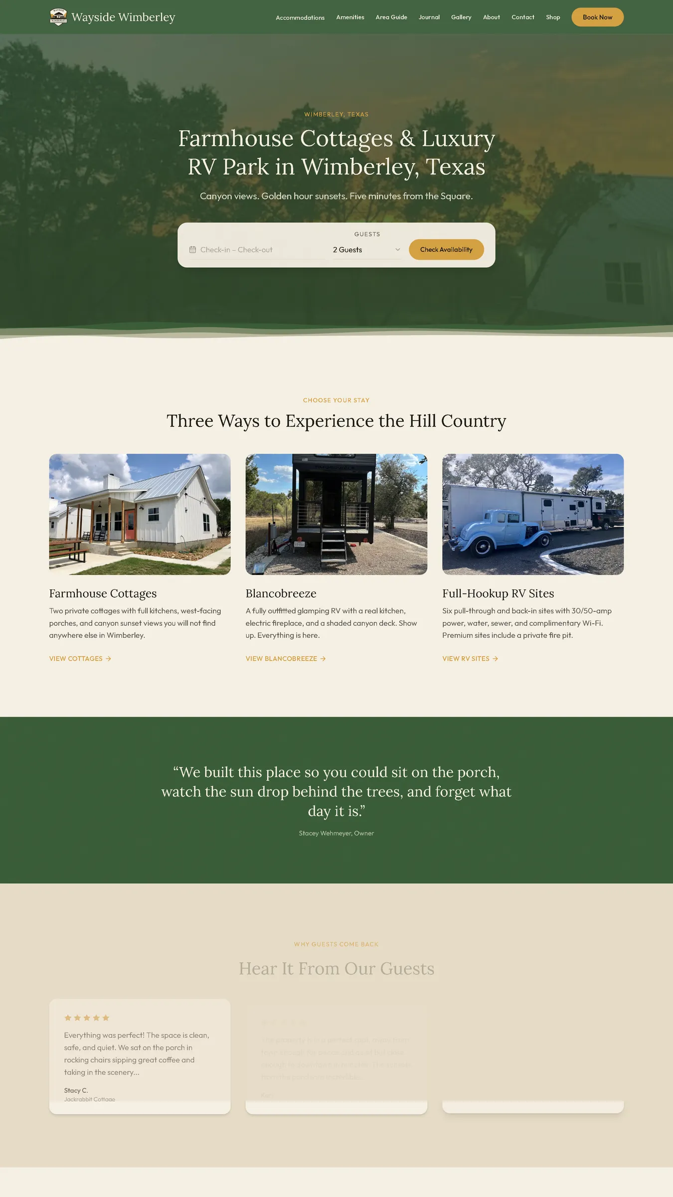 Wayside Wimberley homepage