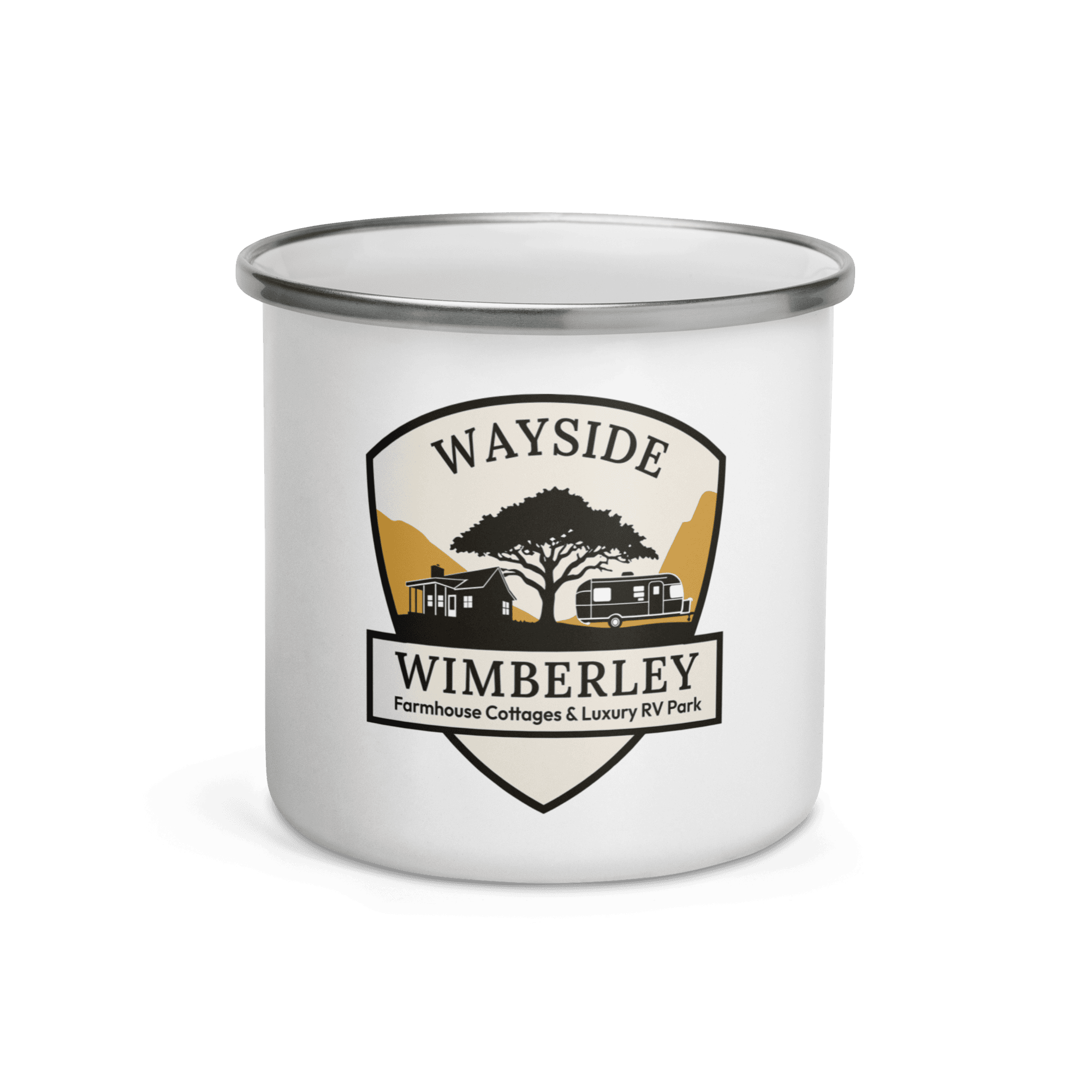 Wayside Wimberley enamel mug