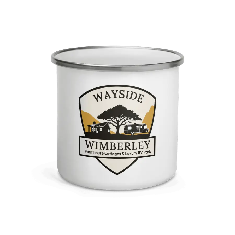 Wayside Wimberley enamel mug