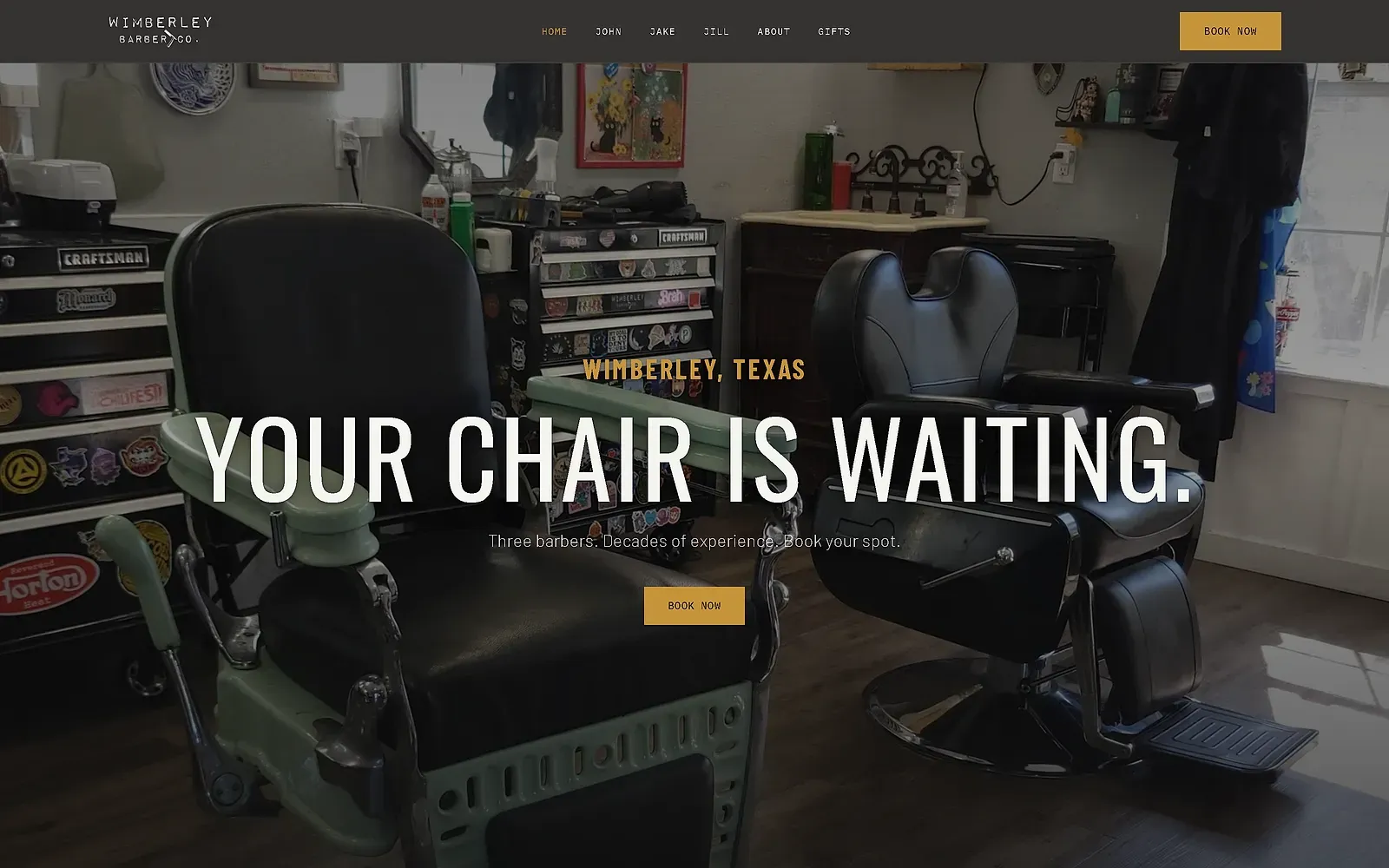 Wimberley Barber Co. website